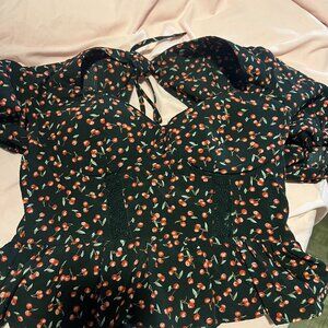 Cute cherry crop top